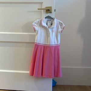 Like new Jacadi Pink and White Dress